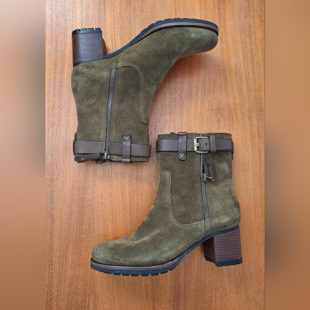 Trask Olive Suede Harness Boots Waterproof Madison Equestrian NEW Women 6 - Picture 13 of 15